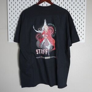 Sakura Con 2011 Staff Anime Convention Graphic T-Shirt XL Gildan Black‎
